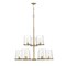 Z-Lite Callista 9 Light Chandelier, Rubbed Brass & Clear 3032-9RB - alternate 8